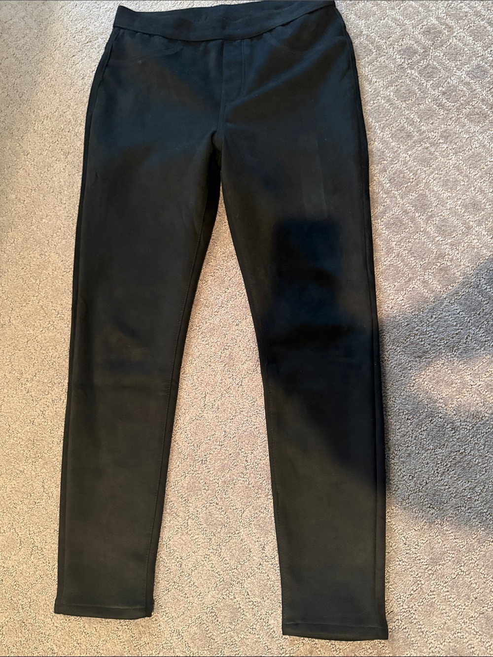 Faux suede leggings